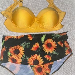 Plus two piece swim suit